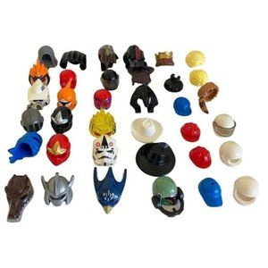 Lego 36 Pieces: Hats Helmets Wigs Crowns Star Wars Harry Potter Batman Disney